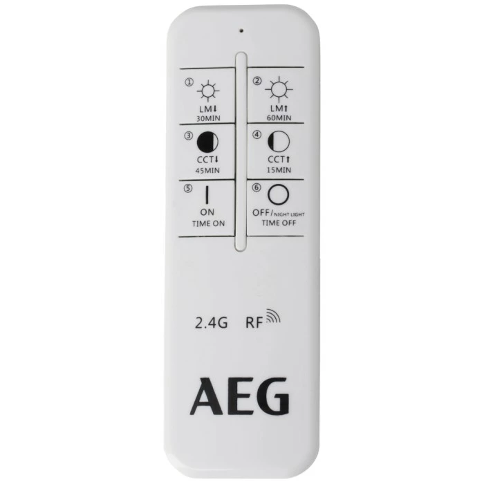 AEG Mikel Deckenleuchte LED Nickel-Matt, 1-flammig, Fernbedienung – Bild 2