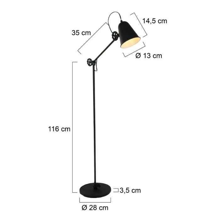 Steinhauer Anne Lighting ANNE Stehleuchte Schwarz, 1-flammig – Bild 9
