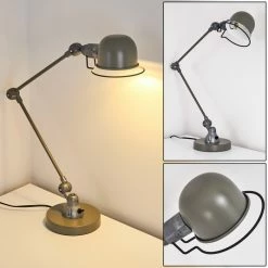 Hofstein Arild Tischleuchte Silber, Grün, 1-flammig