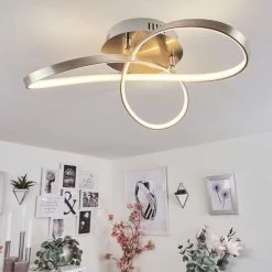 Hofstein Arlena Deckenleuchte LED Nickel-Matt, 1-flammig