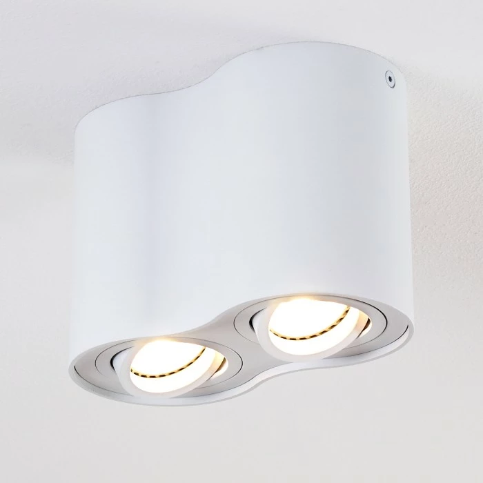 Hofstein Betsie Deckenleuchte Weiß, 2-flammig – Bild 3