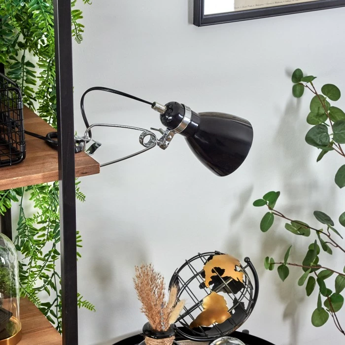 Hofstein Brienz Klemmleuchte Chrom, Schwarz, 1-flammig – Bild 10