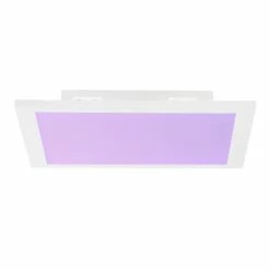Brilliant Leuchten Brilliant Abie Deckenpaneel LED Weiß, 1-flammig, Fernbedienung, Farbwechsler
