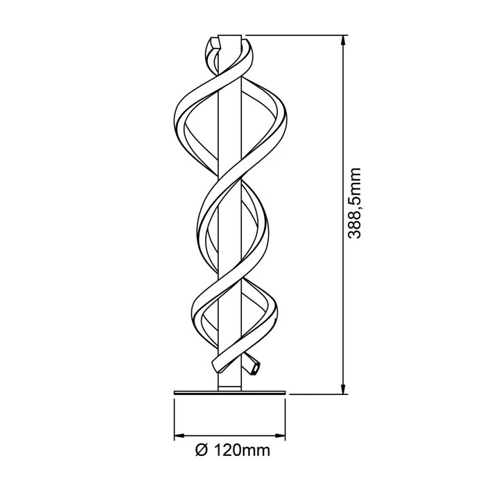 Brilliant Leuchten Brilliant Amalie Tischleuchte LED Schwarz, 1-flammig – Bild 8