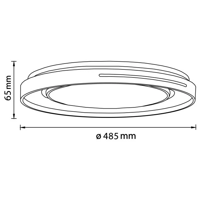 Brilliant Leuchten Brilliant Barty Deckenleuchte LED Chrom, Weiß, 1-flammig, Fernbedienung – Bild 8