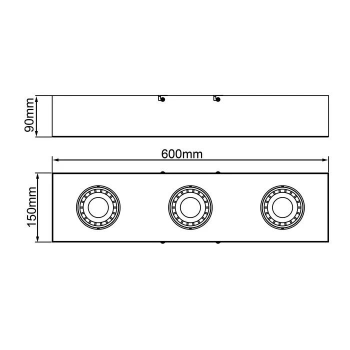 Brilliant Leuchten Brilliant Doro Deckenleuchte LED Schwarz, 3-flammig – Bild 8