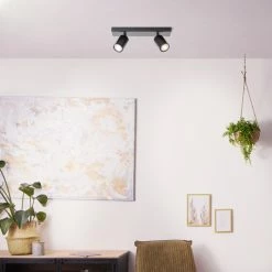 Brilliant Leuchten Brilliant Jello Deckenleuchte LED Schwarz, 2-flammig