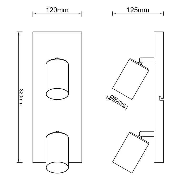 Brilliant Leuchten Brilliant Jello Deckenleuchte LED Schwarz, 2-flammig – Bild 7