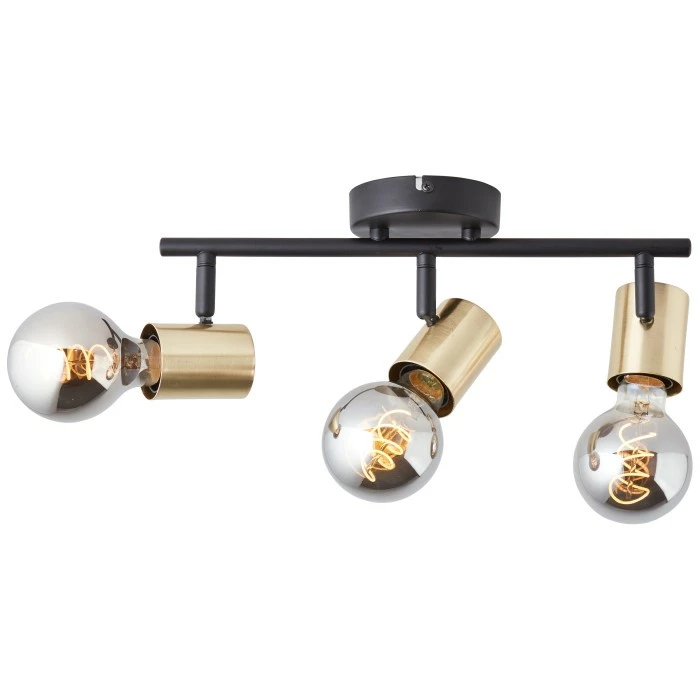 Brilliant Leuchten Brilliant Kerry Deckenleuchte Schwarz, Gold, 3-flammig – Bild 6