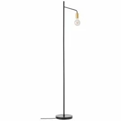Brilliant Leuchten Brilliant Kiel Stehlampe Schwarz, Gold, 1-flammig