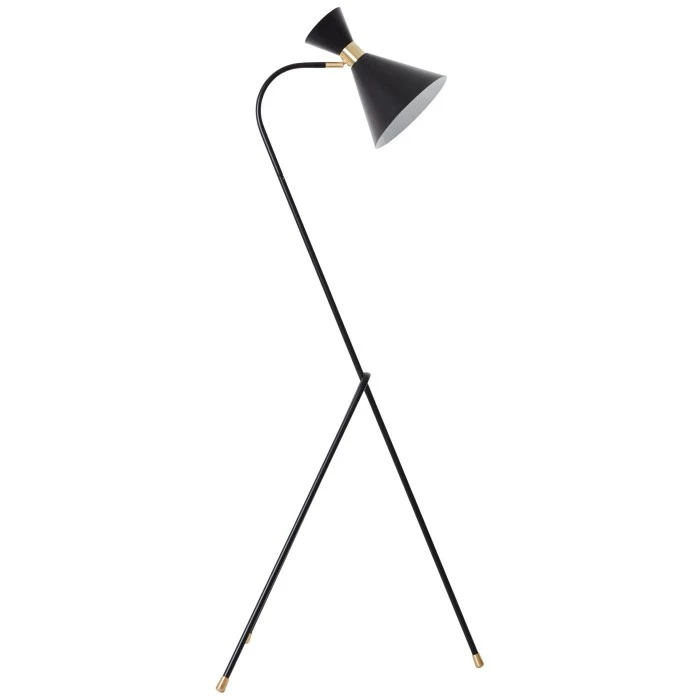 Brilliant Leuchten Jervis Stehlampe Schwarz, Gold, 1-flammig – Bild 3