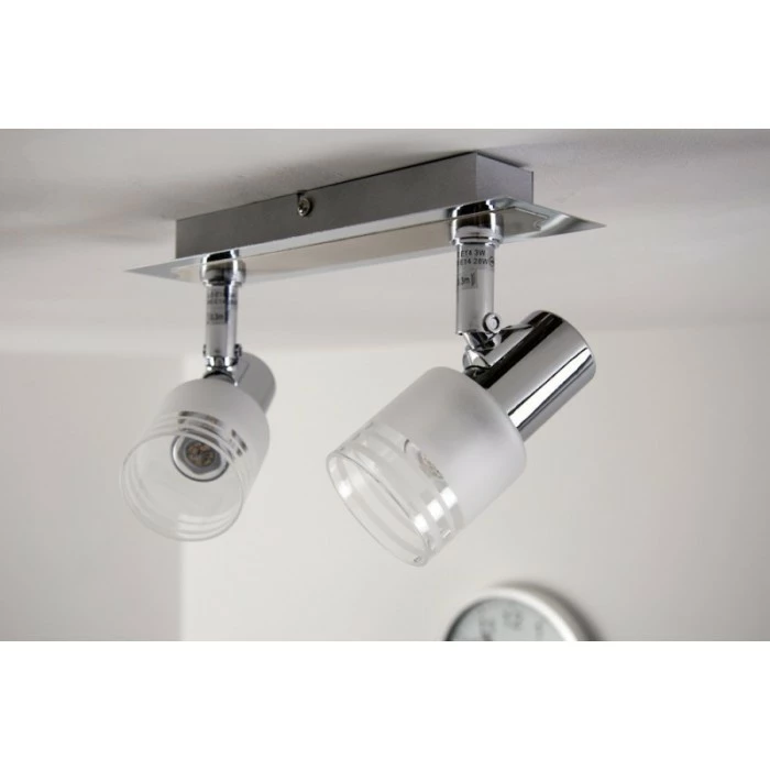 Brilliant Leuchten LED Deckenspot Chrom, Weiß, 2-flammig – Bild 13