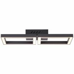 Brilliant Leuchten Brilliant Living Quon Deckenleuchte LED Schwarz, Weiß, 1-flammig