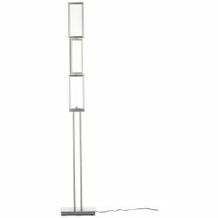 Brilliant Leuchten Brilliant Living Tunar Standleuchte LED Aluminium, 1-flammig