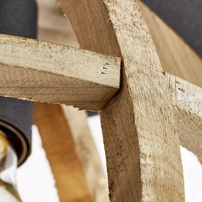 Brilliant Leuchten Brilliant Matrix Wood Deckenleuchte Schwarz, 1-flammig – Bild 4