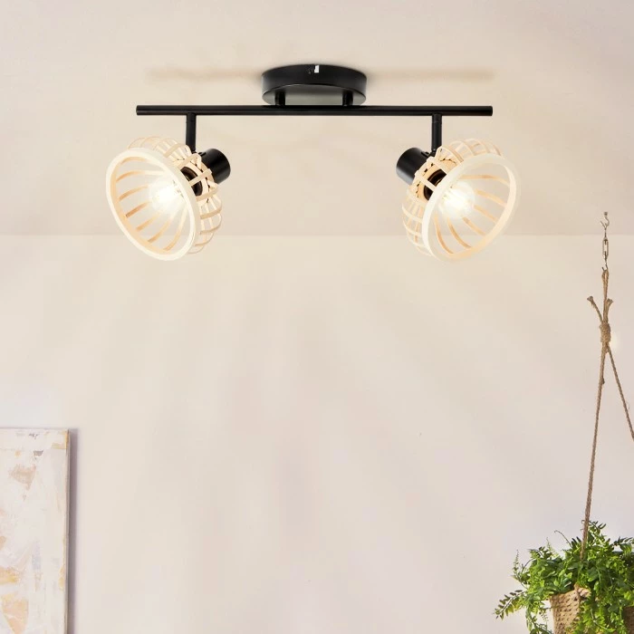 Brilliant Leuchten Brilliant Norah Deckenleuchte Schwarz, 2-flammig – Bild 3