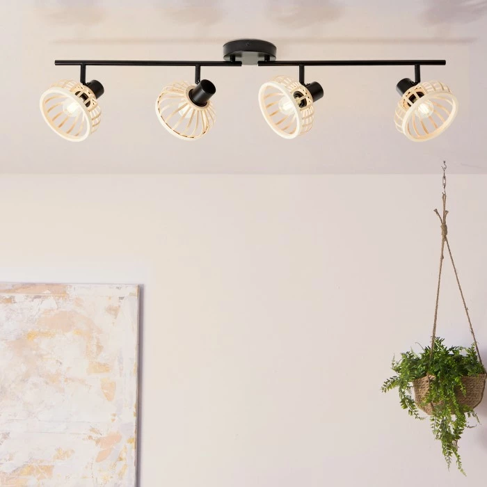 Brilliant Leuchten Brilliant Norah Deckenleuchte Schwarz, 4-flammig – Bild 3