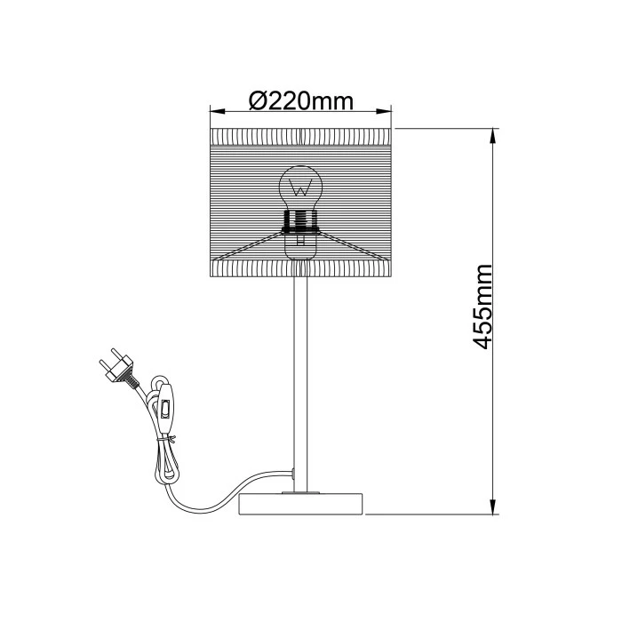 Brilliant Leuchten Brilliant Raffy Tischleuchte Schwarz, 1-flammig – Bild 8