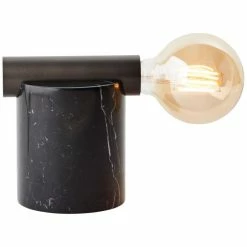 Brilliant Leuchten Brilliant Sevasti Tischleuchte Schwarz, Silber, 1-flammig