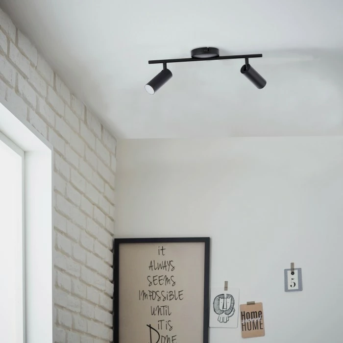 Brilliant Leuchten Brilliant Soeren Deckenleuchte LED Schwarz, 2-flammig – Bild 3