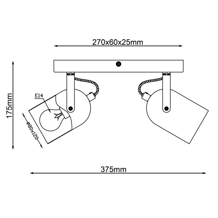 Brilliant Leuchten Brilliant Tronte Deckenleuchte Naturfarben, 2-flammig – Bild 7