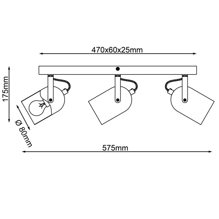 Brilliant Leuchten Brilliant Tronte Deckenleuchte Naturfarben, 3-flammig – Bild 7