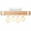 Brilliant Leuchten Brilliant White Wood Deckenleuchte Grau, Holz hell, 4-flammig