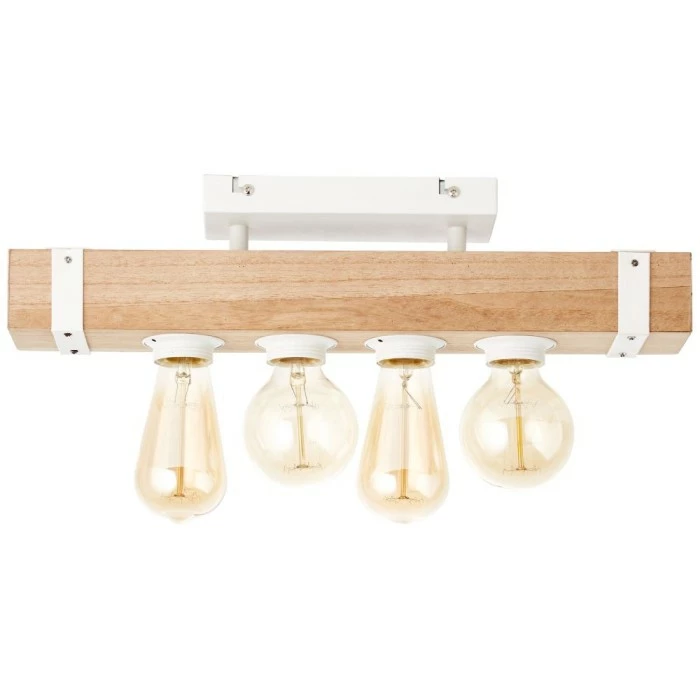 Brilliant Leuchten Brilliant White Wood Deckenleuchte Grau, Holz hell, 4-flammig – Bild 2