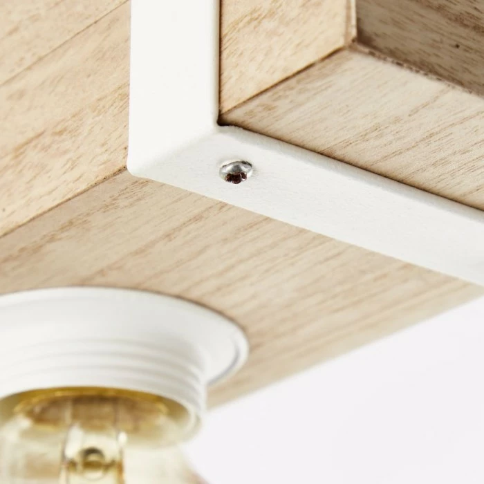 Brilliant Leuchten Brilliant White Wood Deckenleuchte Grau, Holz hell, 4-flammig – Bild 3