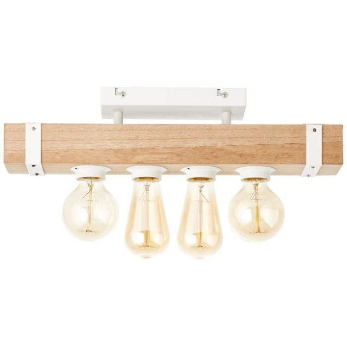 Brilliant Leuchten Brilliant White Wood Deckenleuchte Grau, Holz hell, 4-flammig – Bild 5