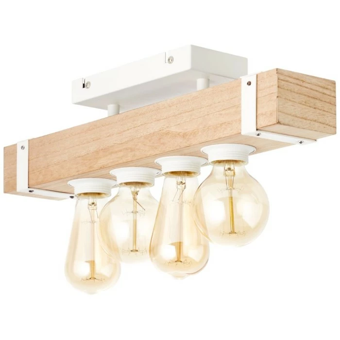 Brilliant Leuchten Brilliant White Wood Deckenleuchte Grau, Holz hell, 4-flammig – Bild 8