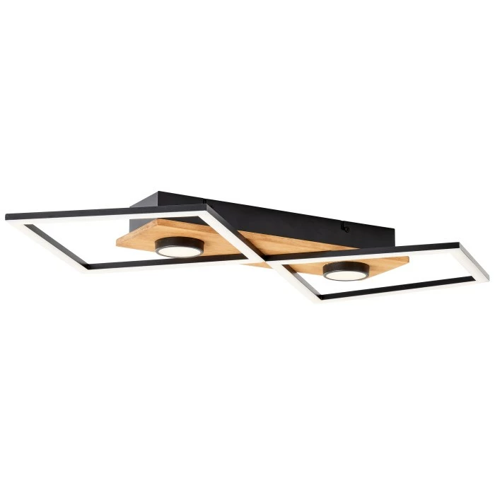 Brilliant Leuchten Brilliant Woodbridge Deckenleuchte LED Schwarz, Braun, 1-flammig – Bild 10