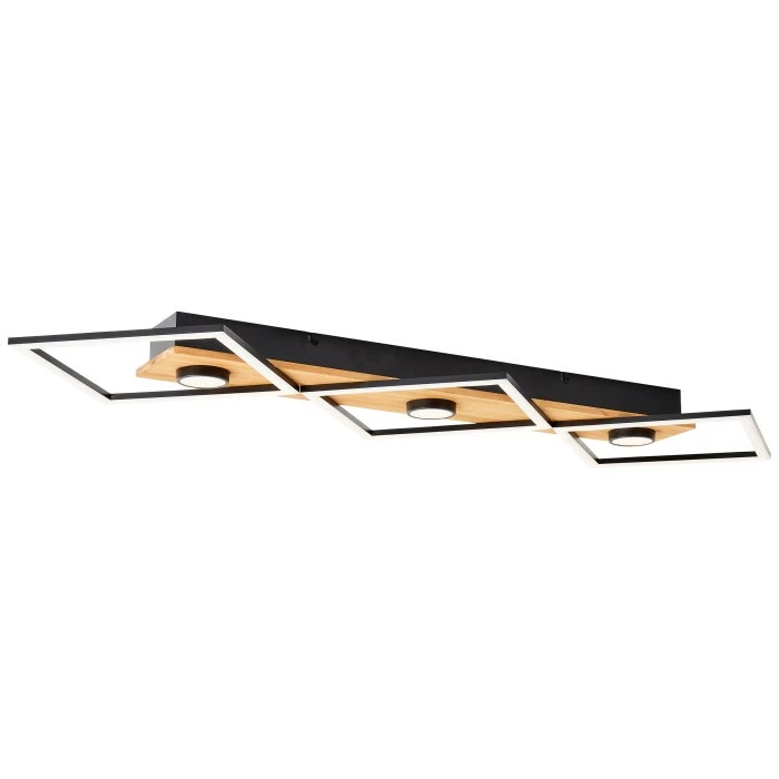 Brilliant Leuchten Brilliant Woodbridge Deckenleuchte LED Schwarz, Braun, 1-flammig – Bild 11