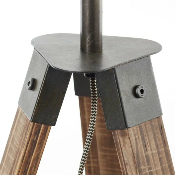 Brilliant Leuchten Brilliant Woodhill Stehleuchte Holz dunkel, 4-flammig – Bild 4