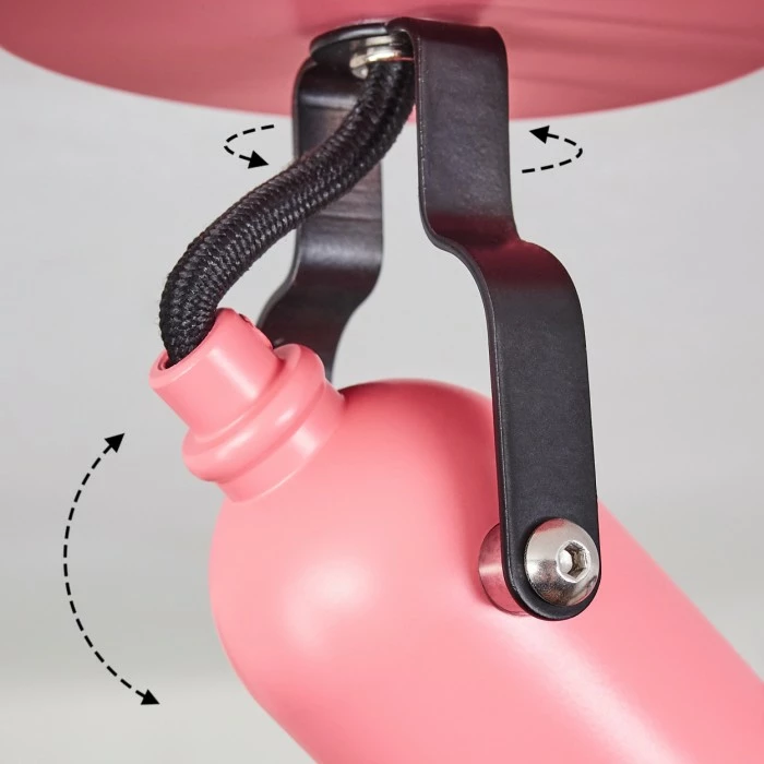 Hofstein Builako Deckenleuchte Schwarz, Pink, 1-flammig – Bild 6