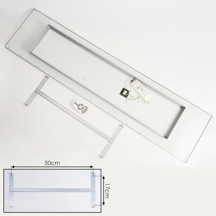 Hofstein Colminy Deckenpanel LED Silber, 1-flammig – Bild 12