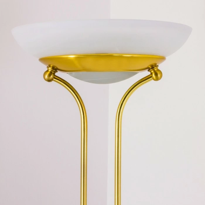 Hofstein Deckenfluter Biot LED Messing, 2-flammig – Bild 5