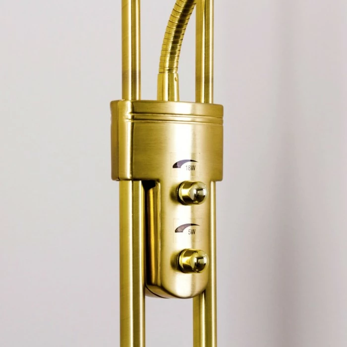 Hofstein Deckenfluter Biot LED Messing, 2-flammig – Bild 6