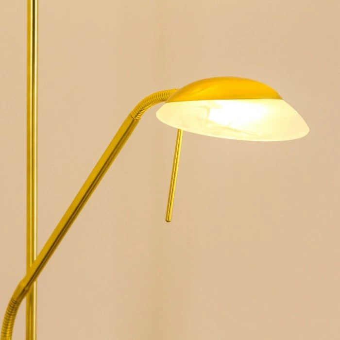 Hofstein Deckenfluter Biot LED Messing, 2-flammig – Bild 8