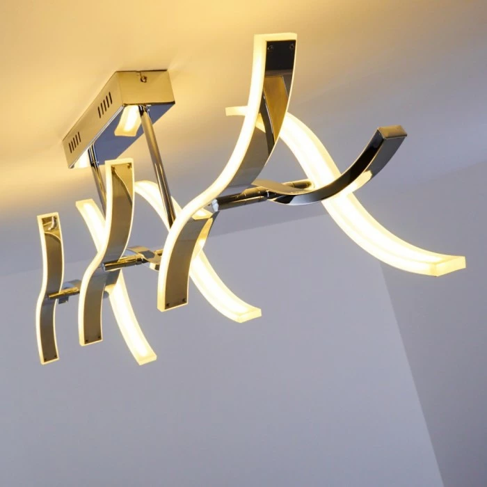 Hofstein Deckenleuchte Andria LED Chrom, 6-flammig – Bild 30