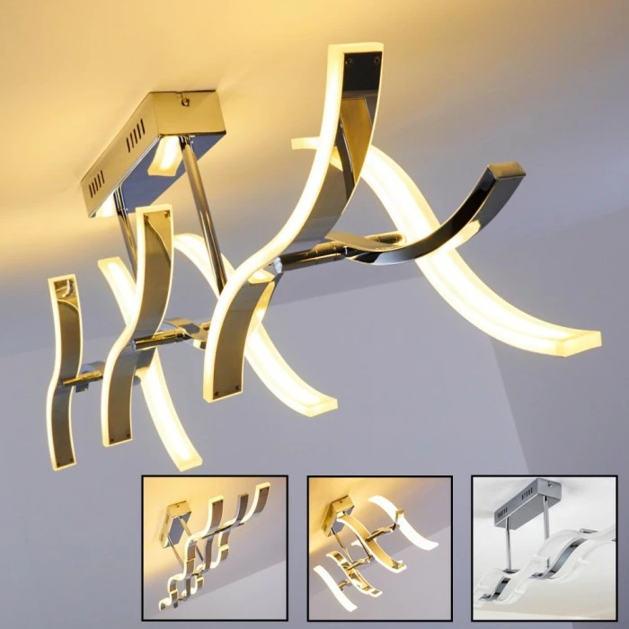 Hofstein Deckenleuchte Andria LED Chrom, 6-flammig – Bild 34