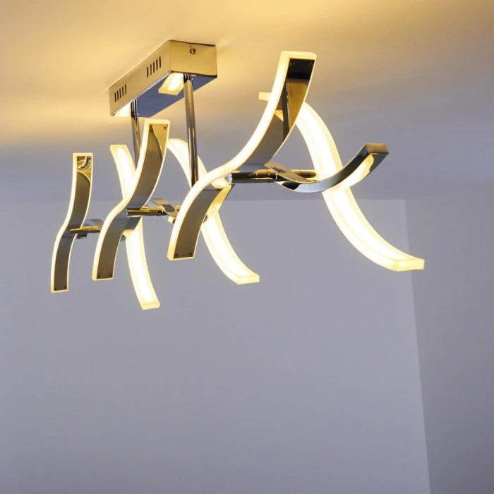 Hofstein Deckenleuchte Andria LED Chrom, 6-flammig – Bild 8