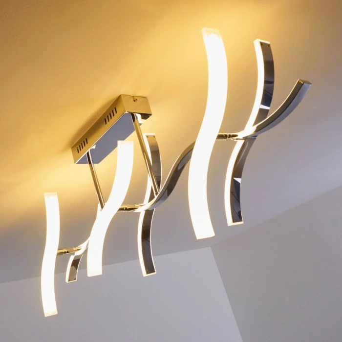 Hofstein Deckenleuchte Andria LED Chrom, 6-flammig – Bild 9