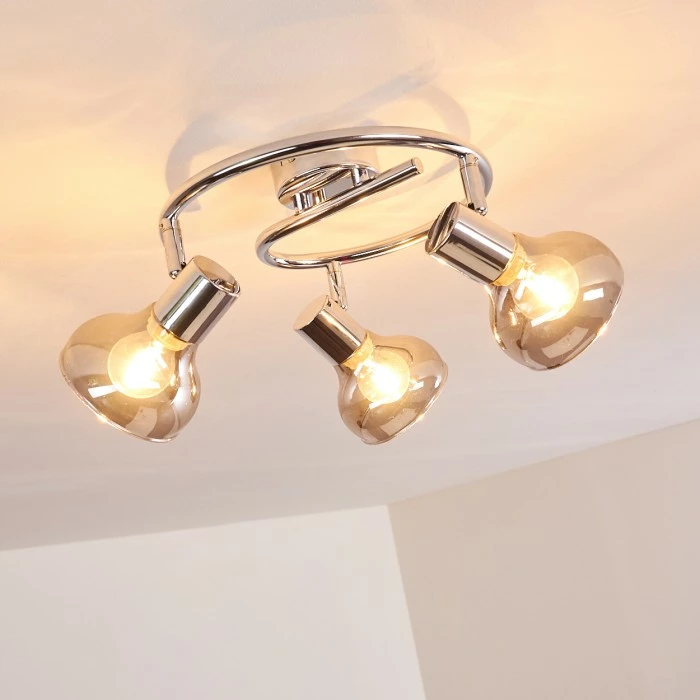 Hofstein Esberg Deckenleuchte Chrom, 3-flammig – Bild 12