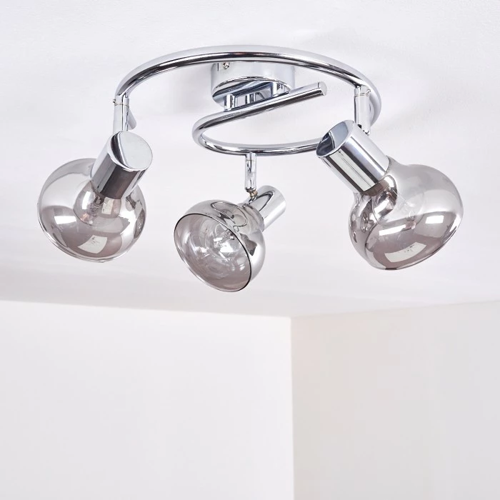 Hofstein Esberg Deckenleuchte Chrom, 3-flammig – Bild 14