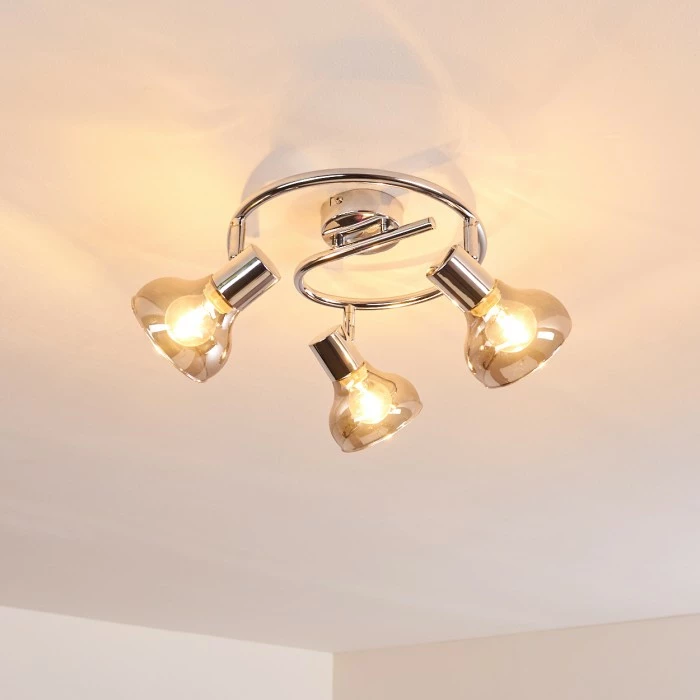 Hofstein Esberg Deckenleuchte Chrom, 3-flammig – Bild 15