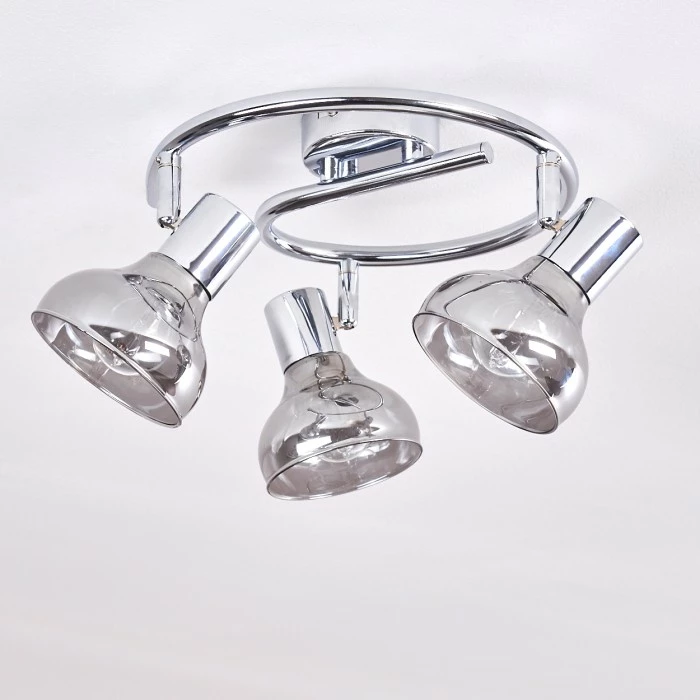 Hofstein Esberg Deckenleuchte Chrom, 3-flammig – Bild 19