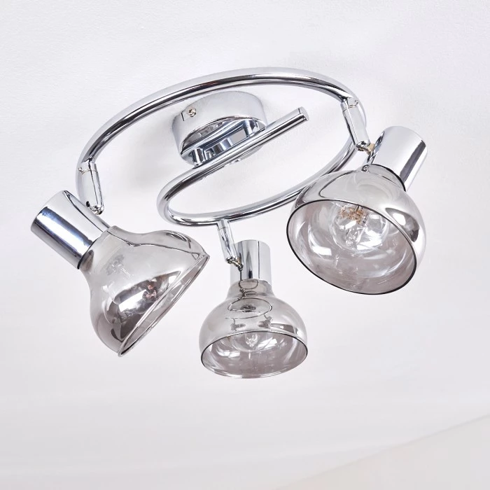 Hofstein Esberg Deckenleuchte Chrom, 3-flammig – Bild 5