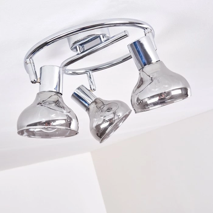 Hofstein Esberg Deckenleuchte Chrom, 3-flammig – Bild 6