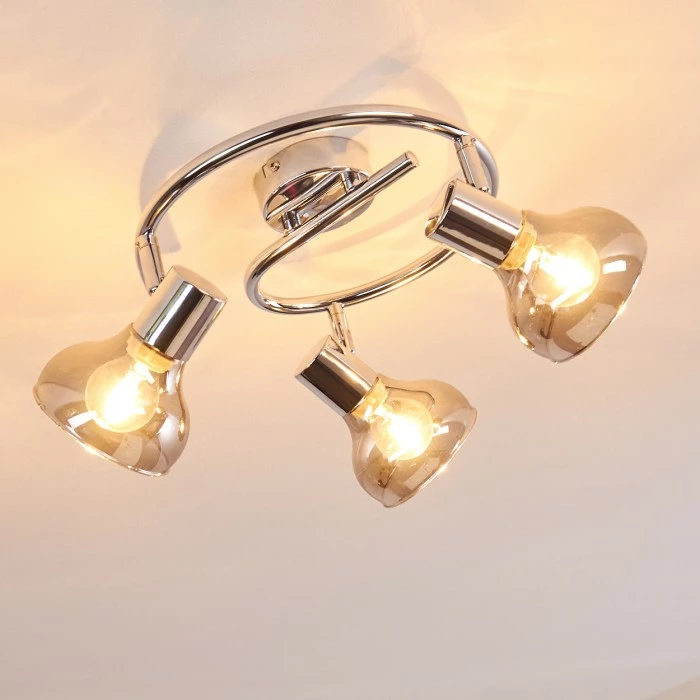 Hofstein Esberg Deckenleuchte Chrom, 3-flammig – Bild 7